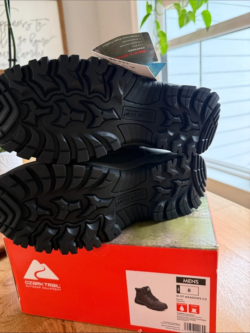 Ozark Trail Black Waterproof Hiking Boots